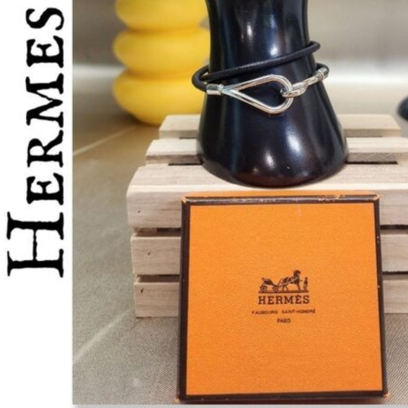 Authentic HERMES Double Jumbo Loop Bracelet W/ Box - Picture 1 of 11